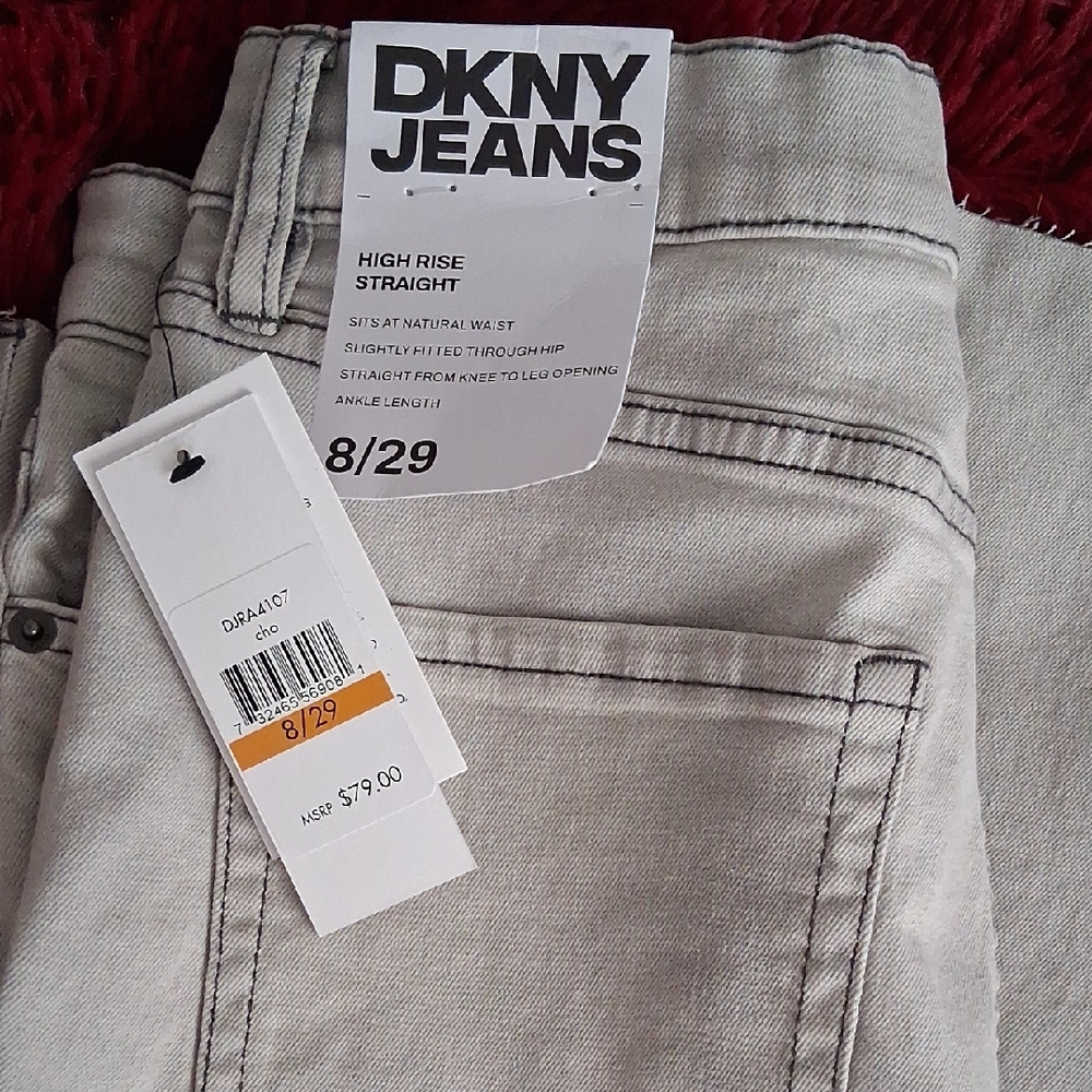 DKNY High Rise Women's Jeans - Soft Gray